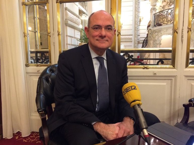 Jaume Duch en un momento de la entrevista en el Casino de Madrid