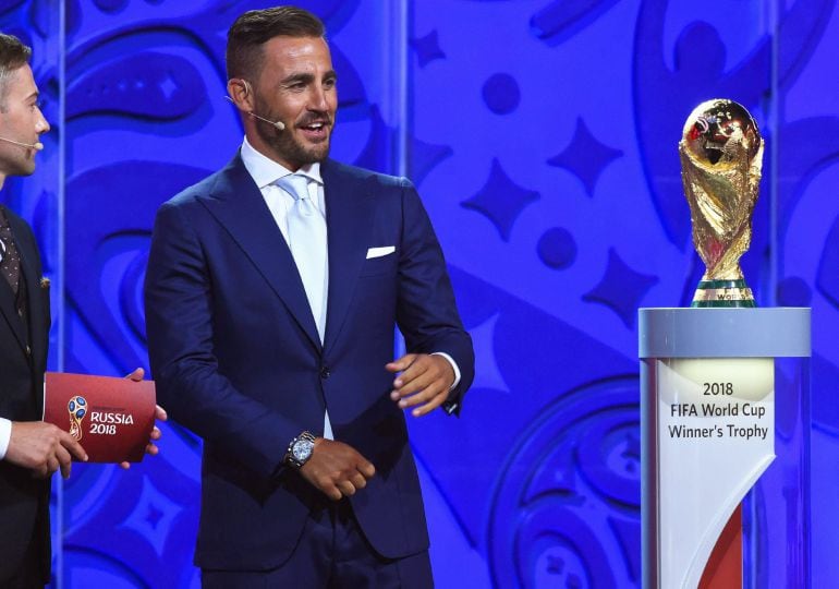 Fabio Cannavaro, durante el sorteo de la fase de clasificación del Mundial de Rusia 2018