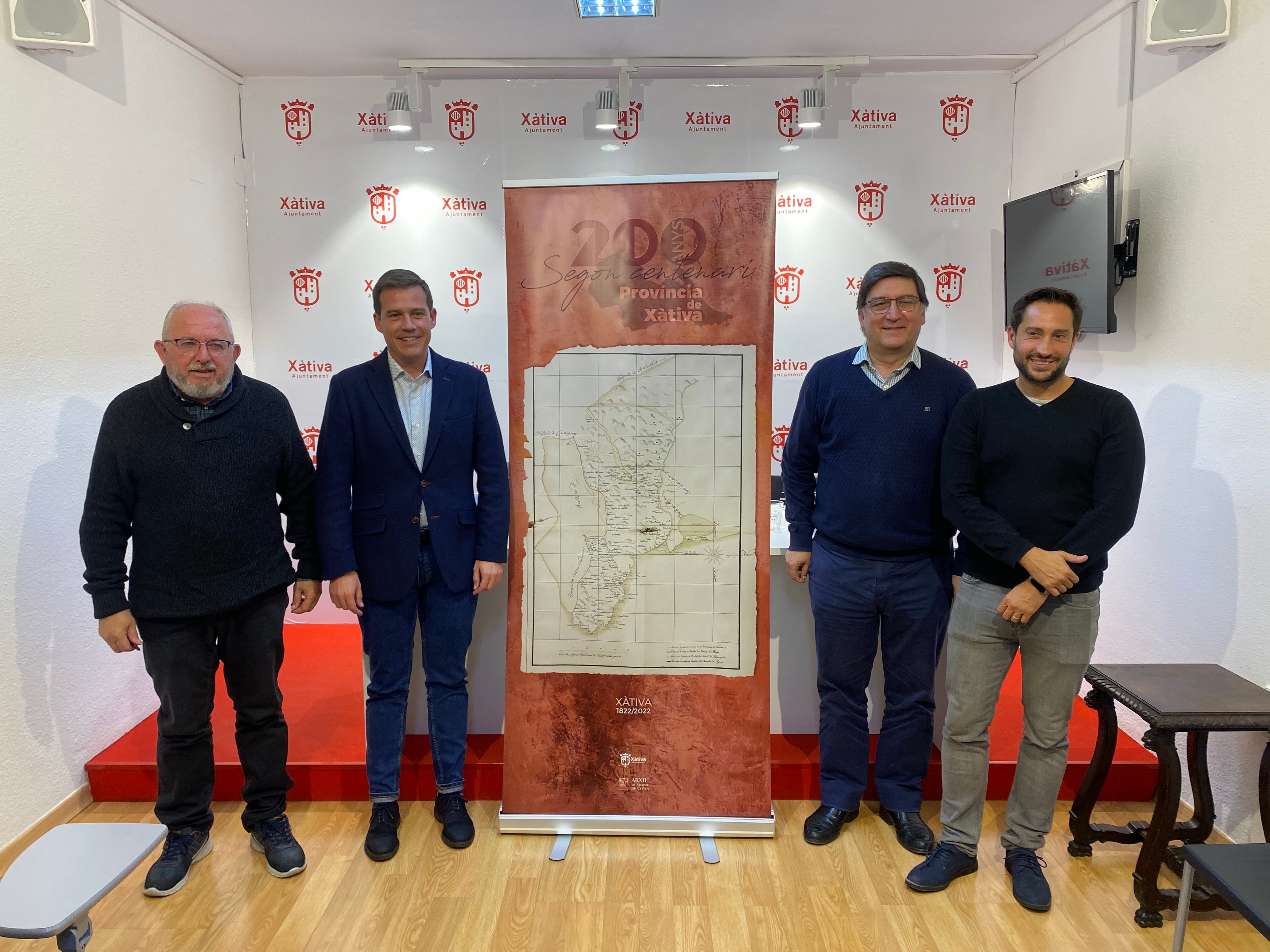 Se presentan los actos de conmemoración del bicentenario de la Provincia de Xàtiva