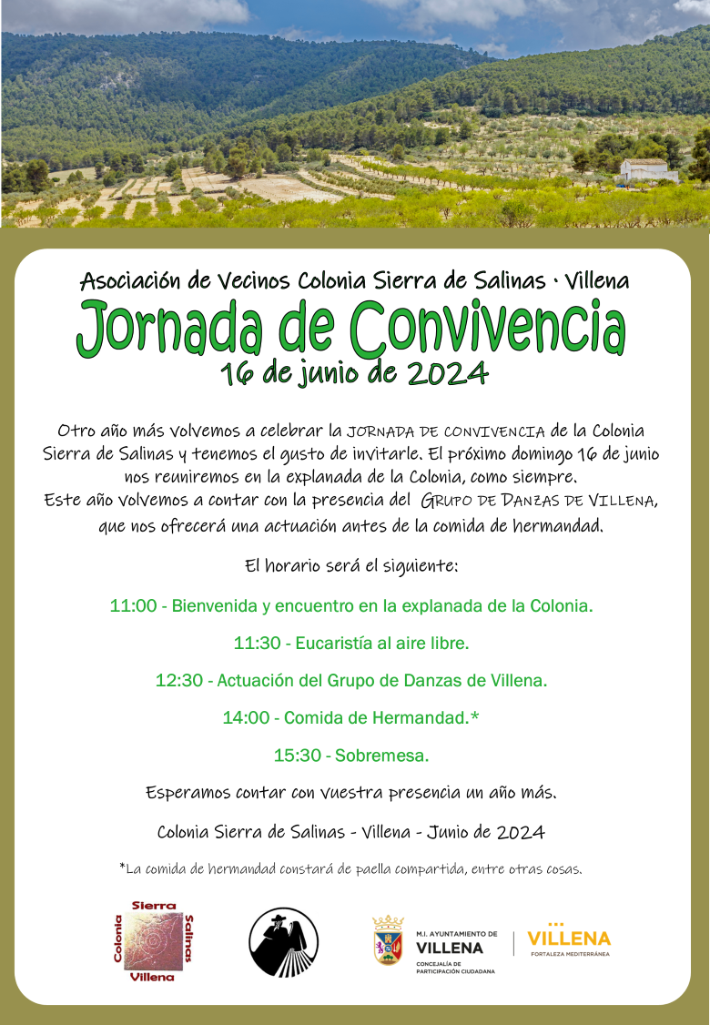 Cartel de las actividades