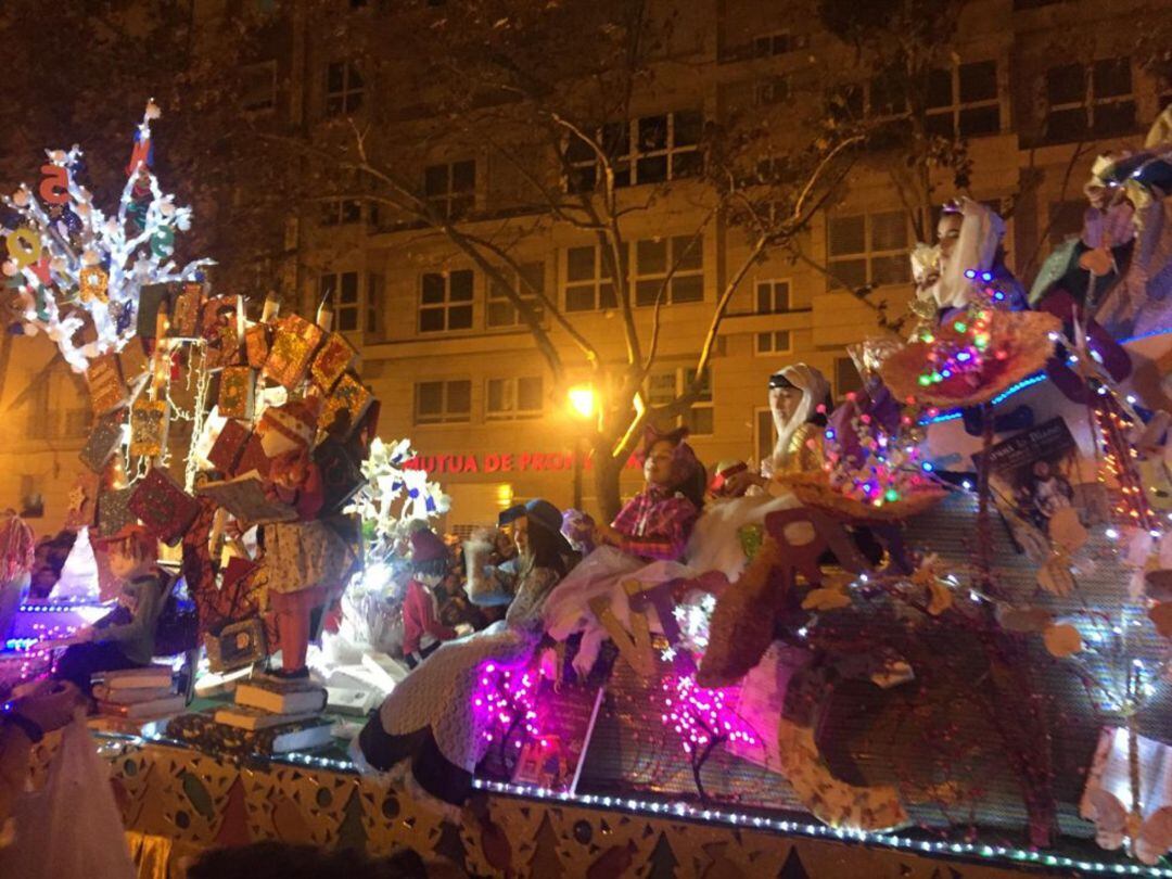 Carroza durante la Cabalgata de Reyes del 2019