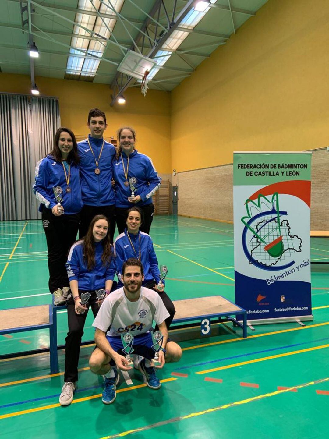 Los medallistas sorianos en el Campeonato de Castill y León celebrado en Soria.