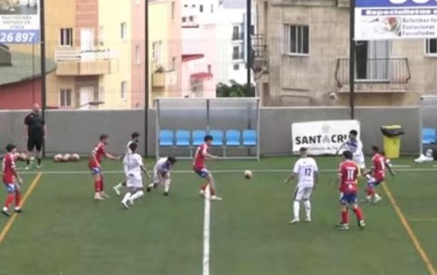 La UD Lanzarote en el campo del Real Unión de Tenerife.