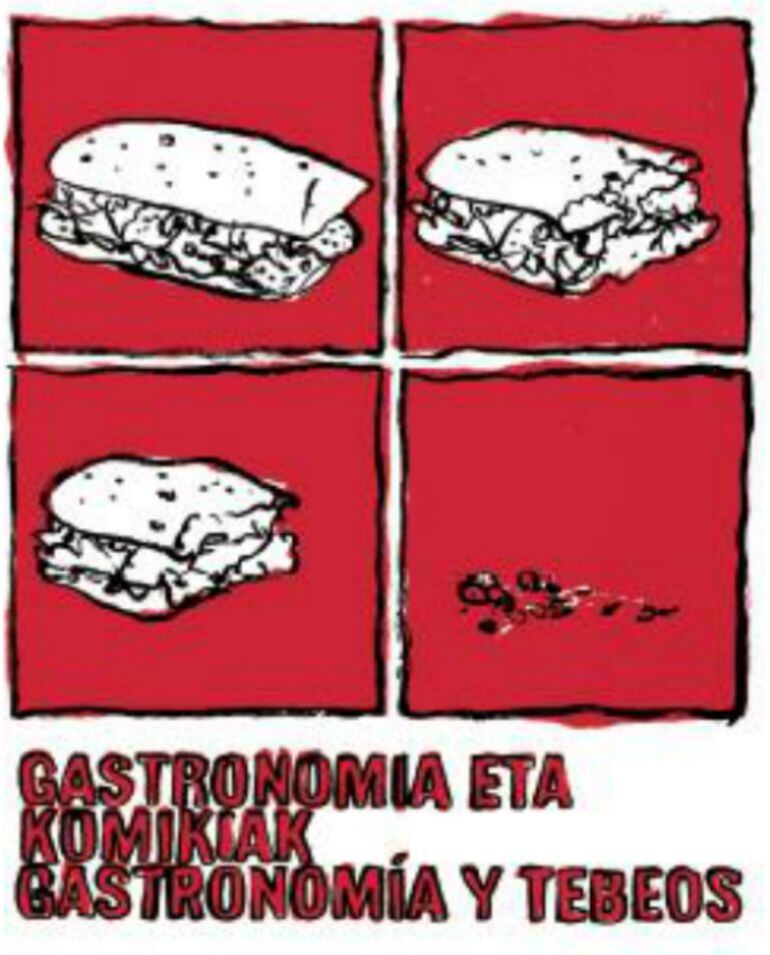 Cartel de la exposición 'Gastronomía y tebeos'