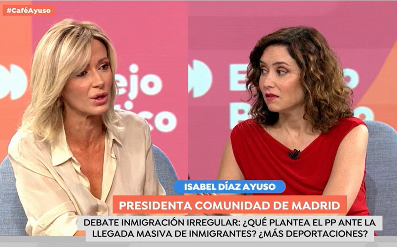 Susanna Griso e Isabel Díaz Ayuso en &#039;Espejo Público&#039;