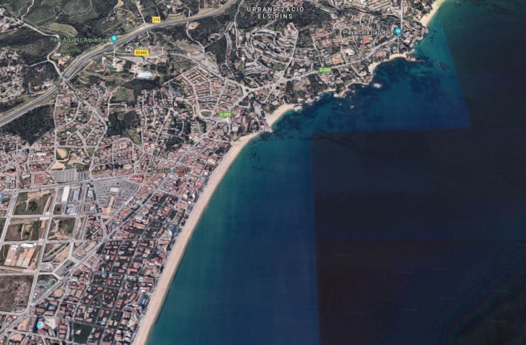 Vista àeria de Platja d'Aro