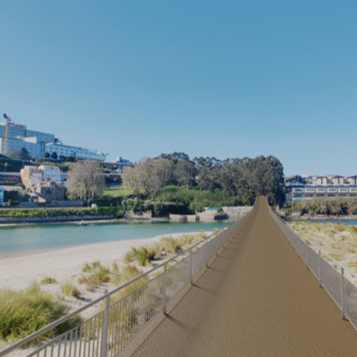 García Seoane señala que no hay ningún proyecto creíble para la pasarela de Santa Cristina