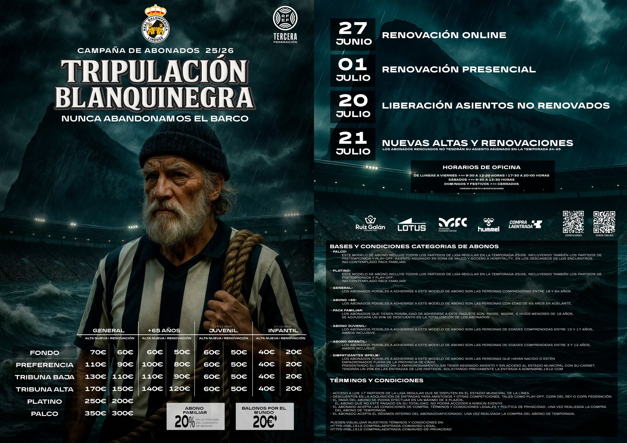 Plano de la campaña de abonados de la Balona