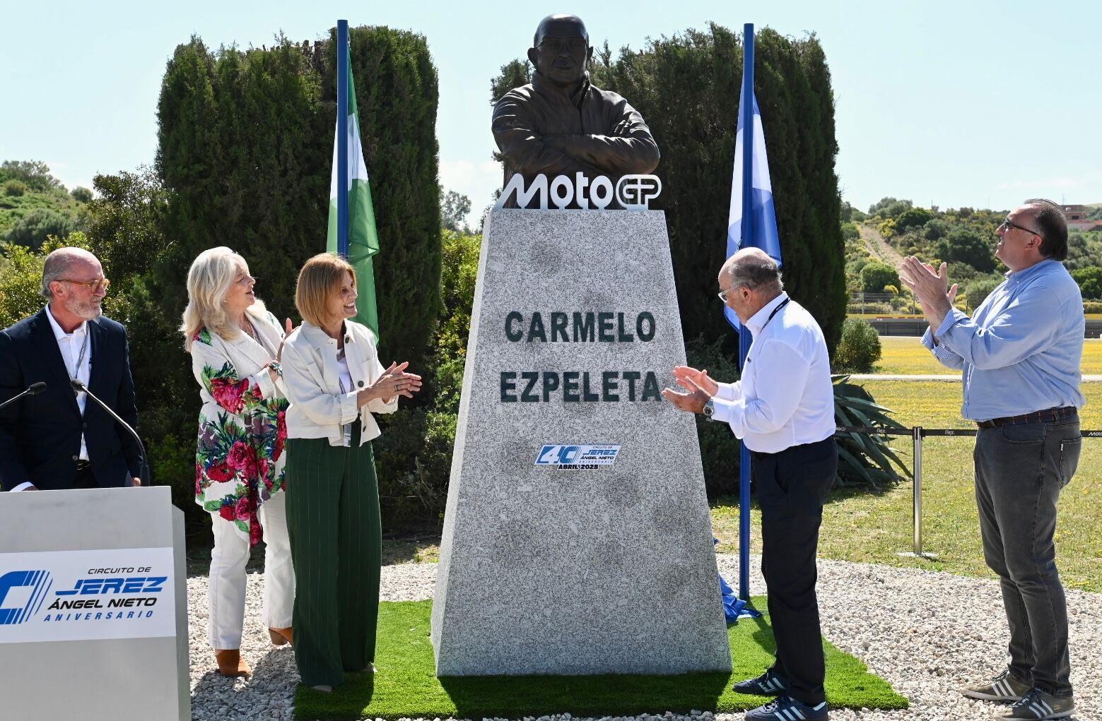 Homenaje a Carmelo Ezpeleta en el Circuito de Jerez