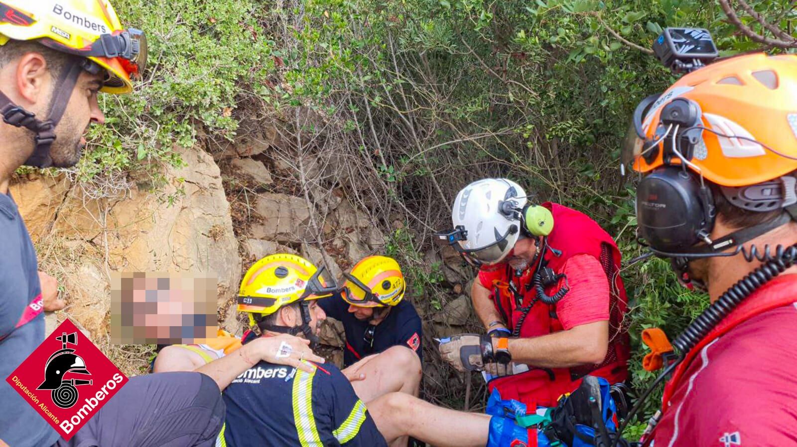 Rescate de un senderista en Jávea