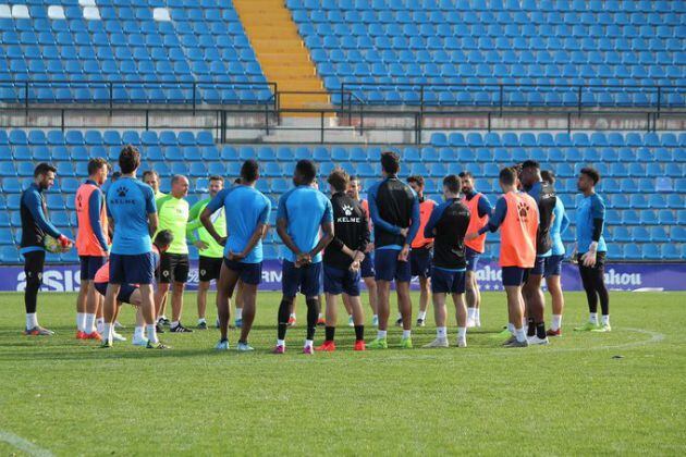 Entrenamiento de este viernes a puerta cerrada