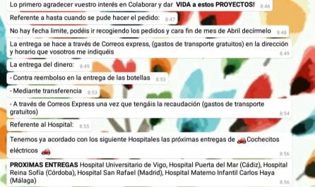 Los estafadores mantenían contacto con sus víctimas vía What´s App