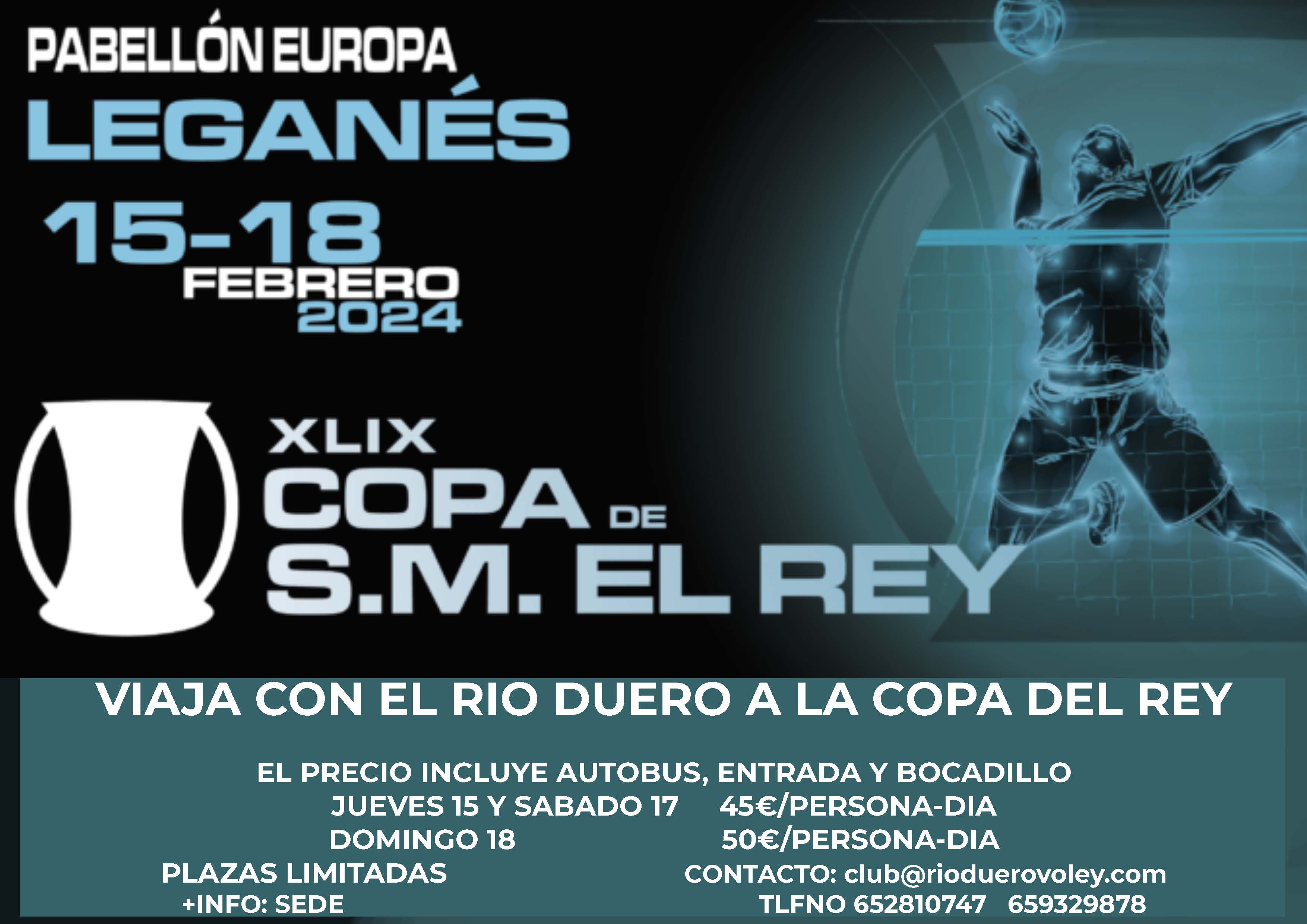 El club organiza viaje para los aficionados a la Copa del Rey.