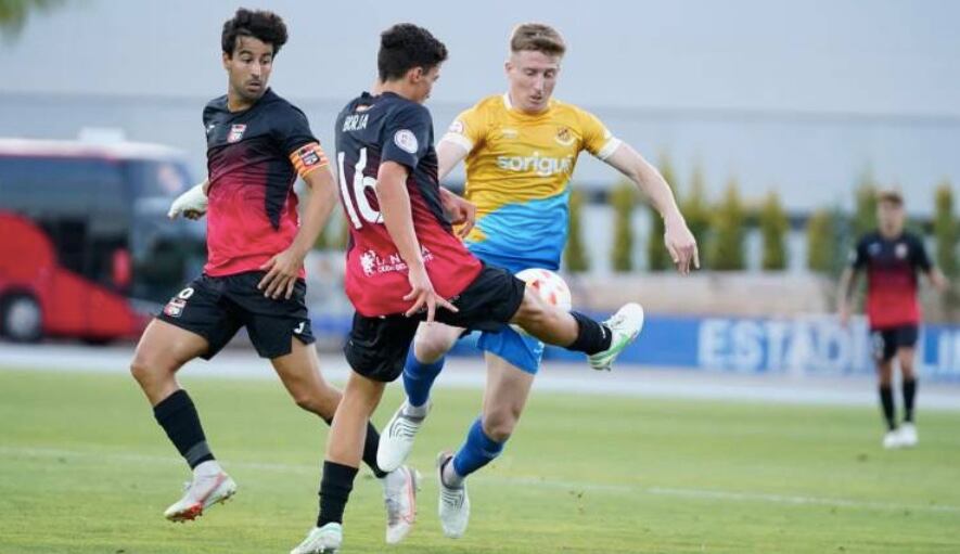 Imagen de archivo del partido de la primera vuelta entre La Nucía y el Nàstic de Tarragona