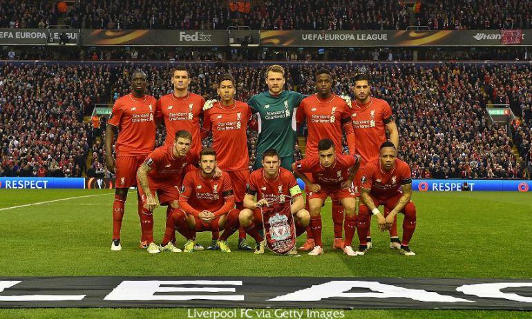 El once del Liverpool en el partido ante el Borussia Dormund.