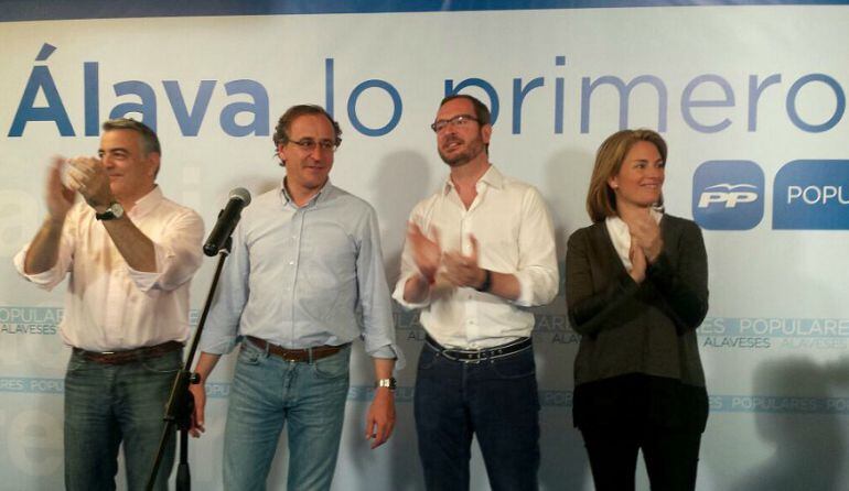 De Andrés, Alonso, Maroto y Quiroga celebran su triunfo en Vitoria