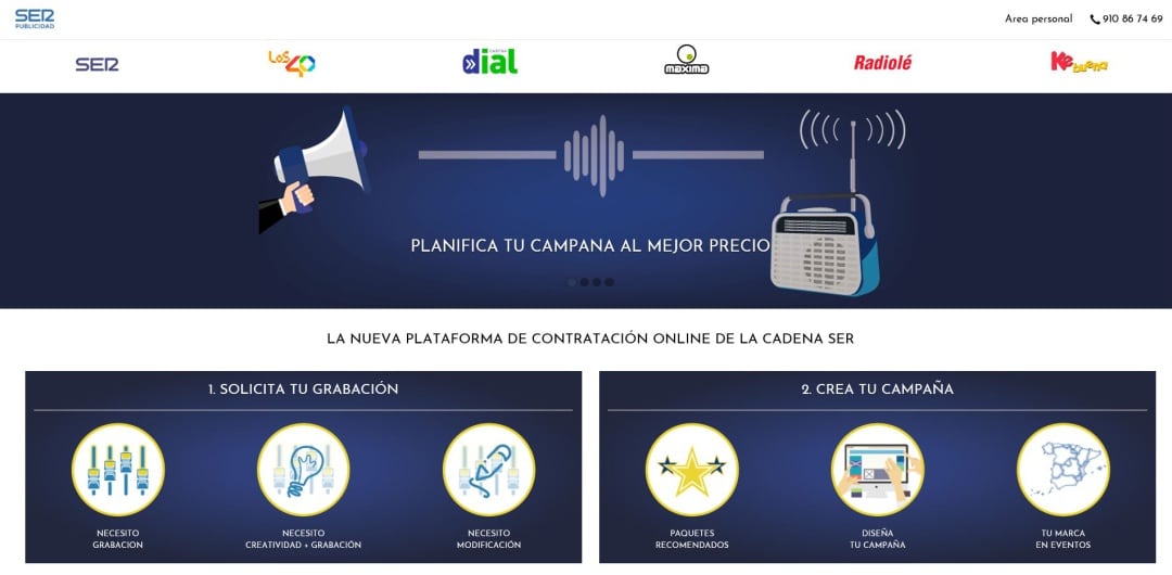 La Cadena SER lanza 'SER Publicidad', su plataforma de venta online