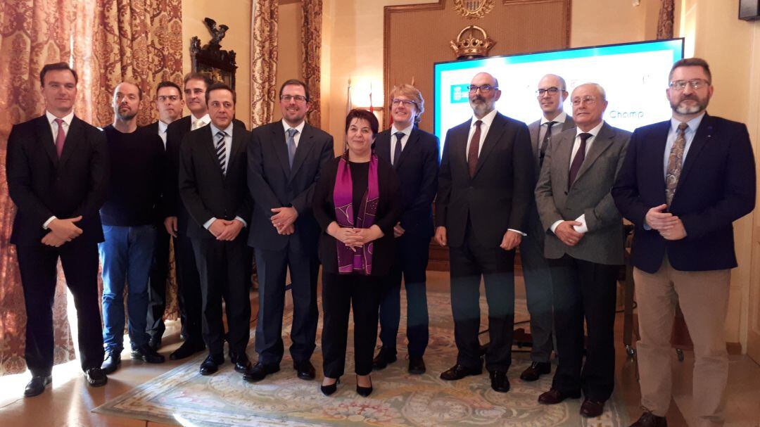 Presentación de las empresas que se instalarían en el CIDE. Imágen del año 2018