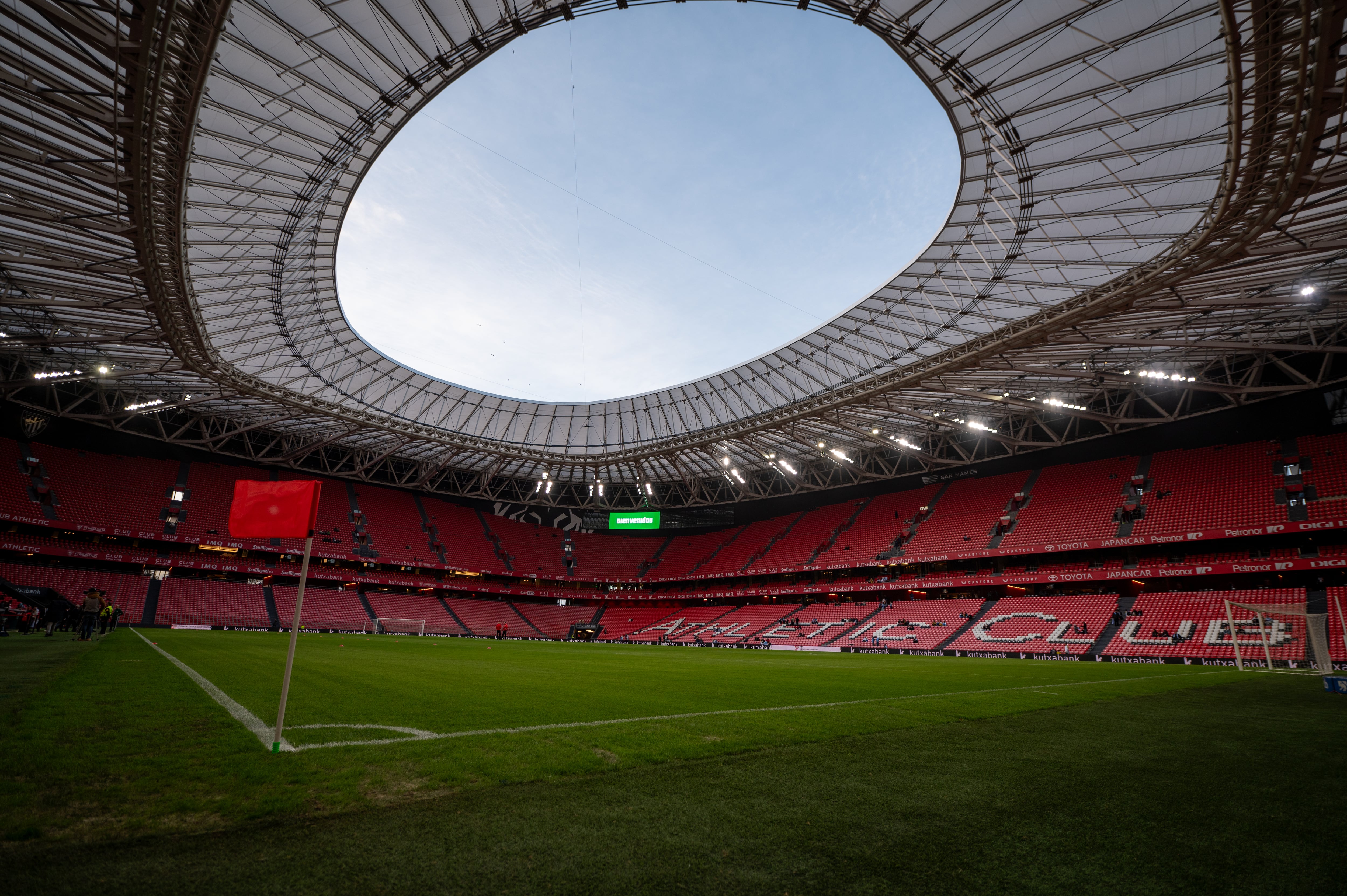 Vista interior del estadio de San Mamés, que este miércoles se ha confirmado como una de las sedes del Mundial de 2030