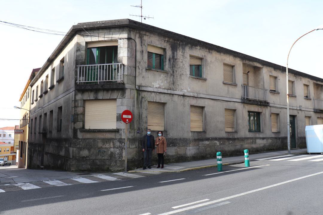 Edificio que albergará la nueva escuela infantil de A Guarda. 