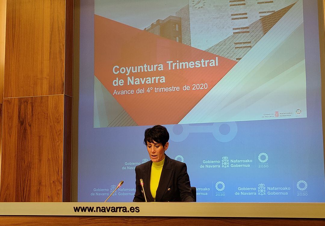 Elma Saiz, consejera de Economía del Gobierno de Navarra.