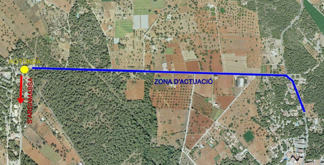 Imagen de la zona donde se actuará