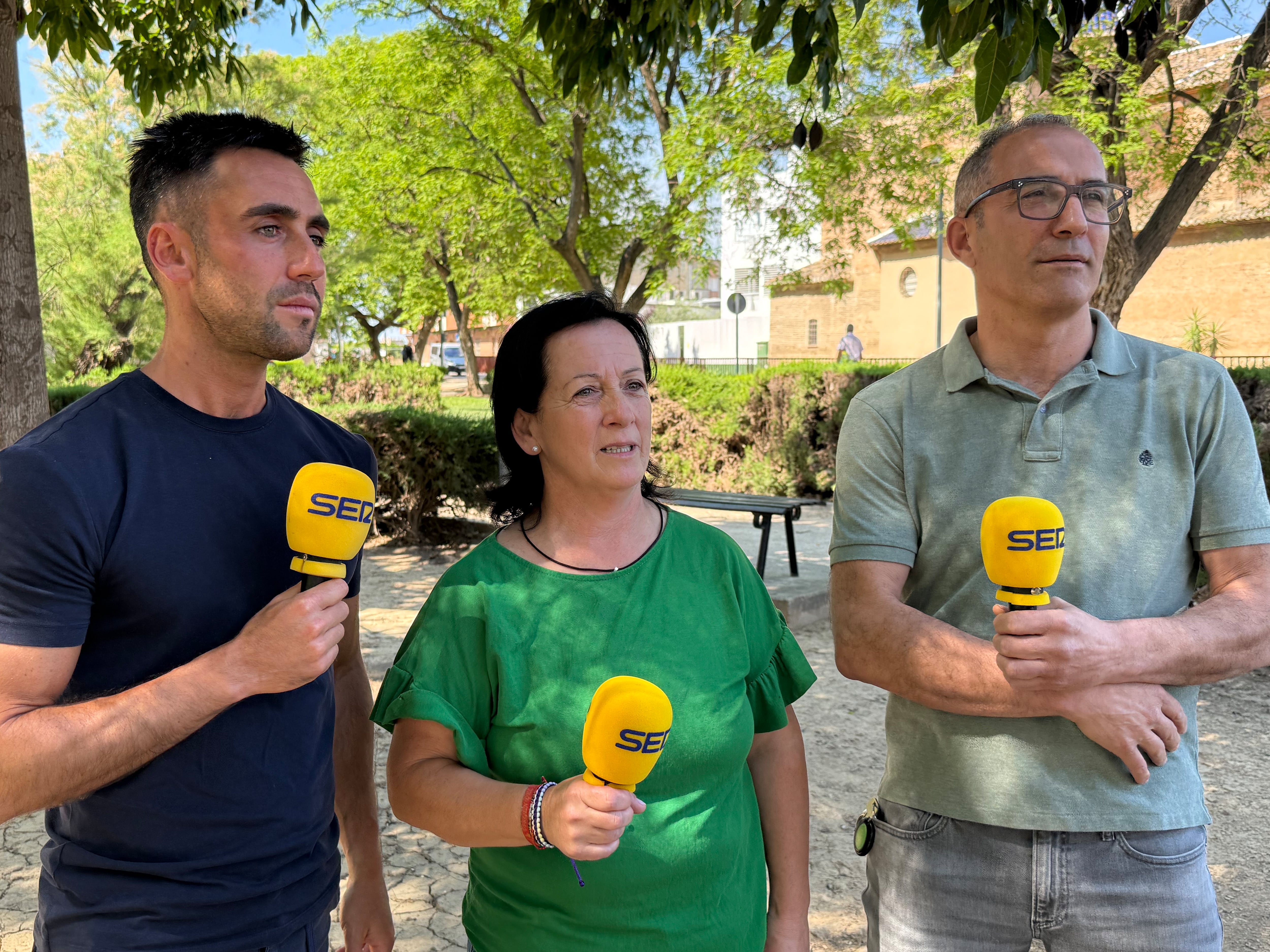Vecinos de Guadassuar: Joaqui Martorell , Carlos Pascual y Javi Colomer