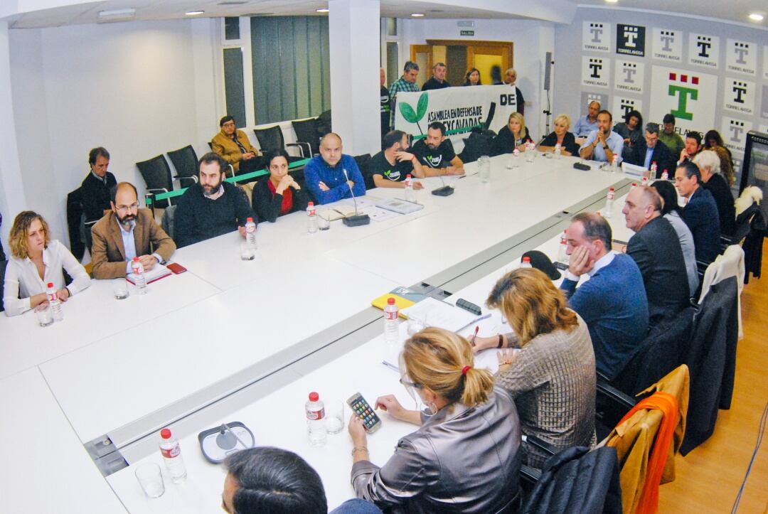 Sala de juntas donde se celebran los plenos municipales