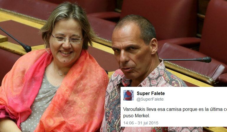 El exministro de Finanzas griego, Yanis Varoufakis, en el Parlamento heleno