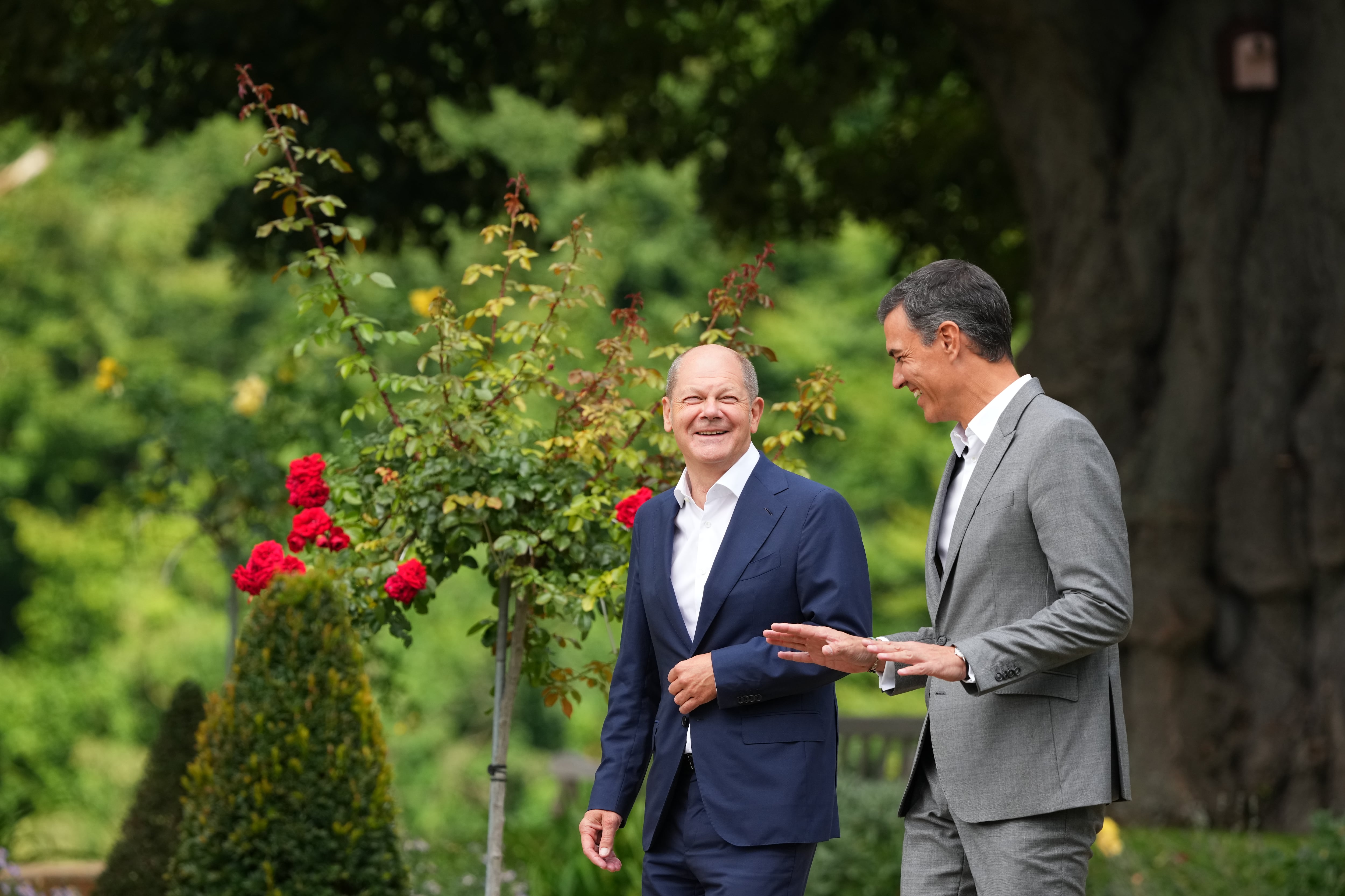 Olaf Scholz y Pedro Sanchez.