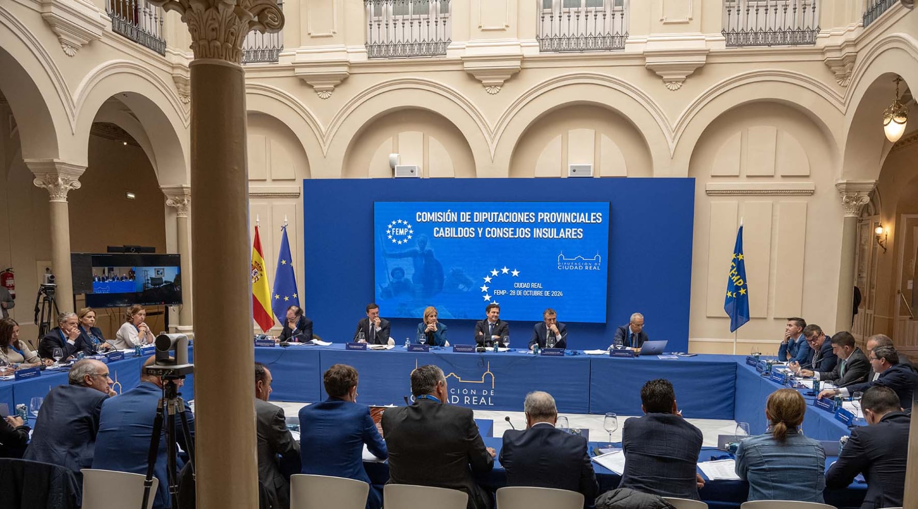 Reunión de la Comisión de Presidentes de Diputación de España en el Palacio Provincial de Ciudad Real