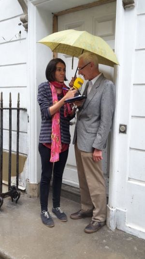 Rusell Davis, durante la entrevista