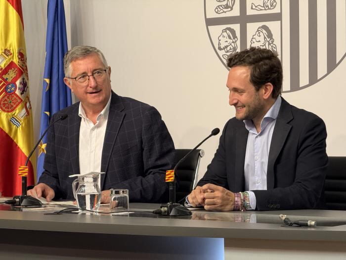 Manuel Blasco e Isaac Claver han presentado el evento en Zaragoza. Foto: DGA