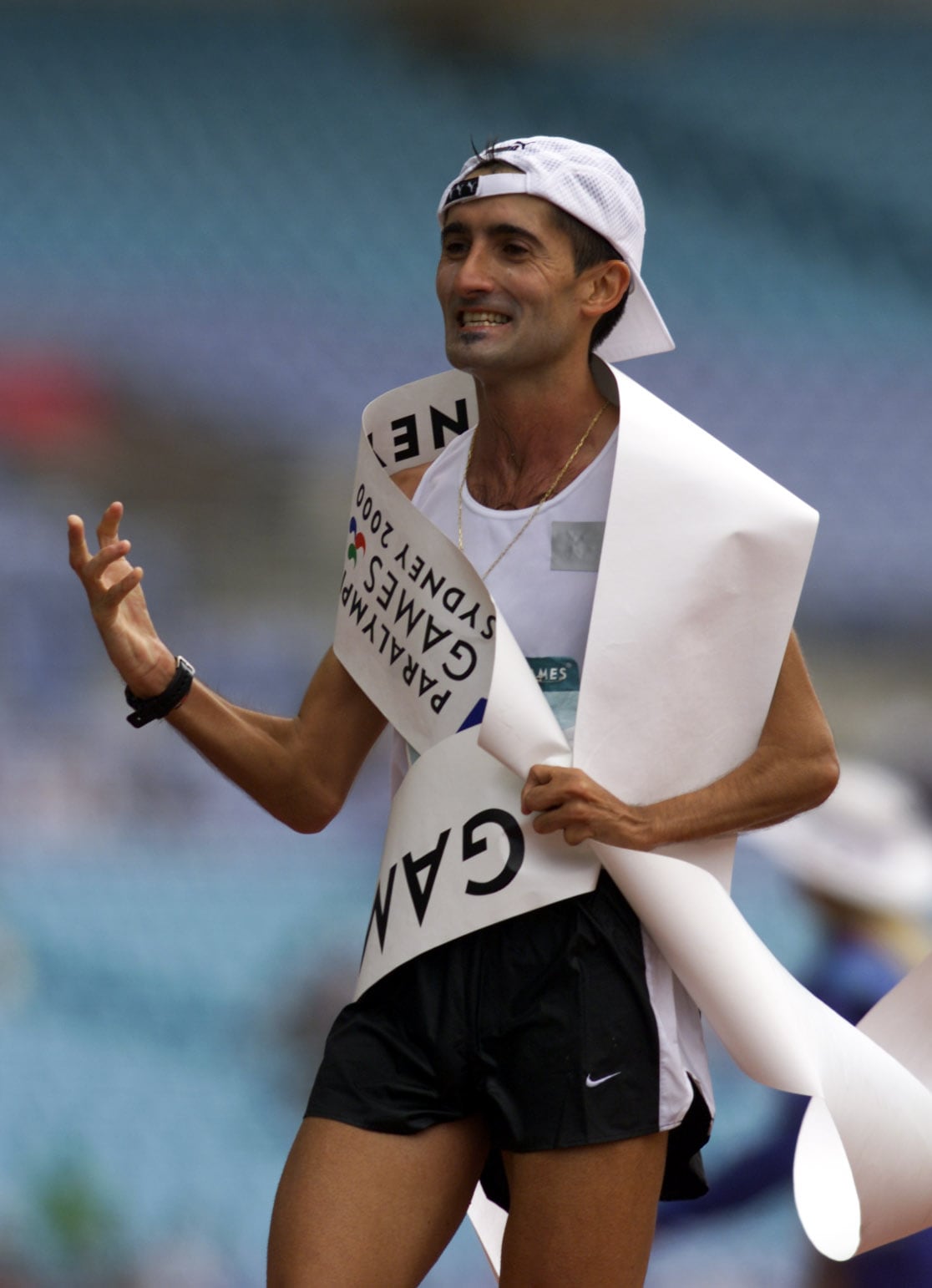 Javi Conde, durante su participación en Sidney&#039;00