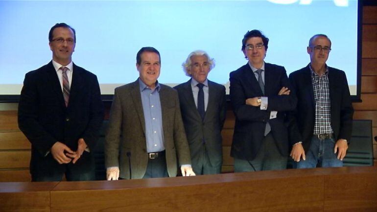 Presentación de la Vig-Bay en el salón de actos de ABanca.