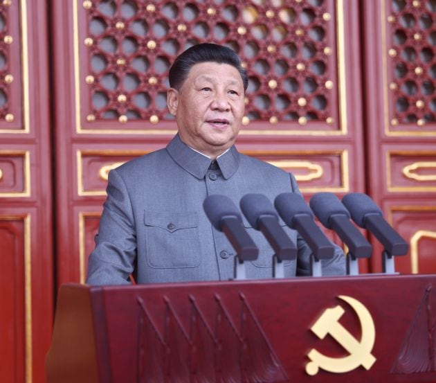 El presidente chino Xi Jinping durante su discurso.