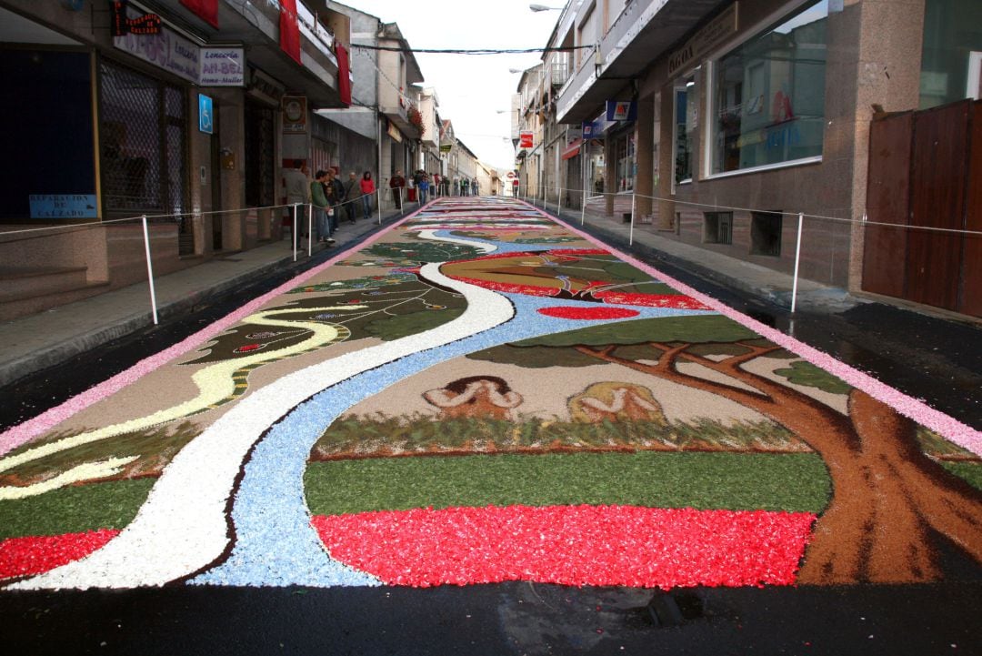 Alfombra de un Corpus Christi de Ponteareas