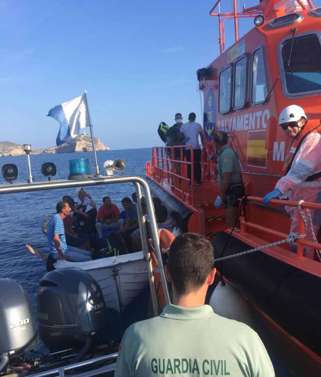Imagen de archivo de una arribada de pateras a las islas