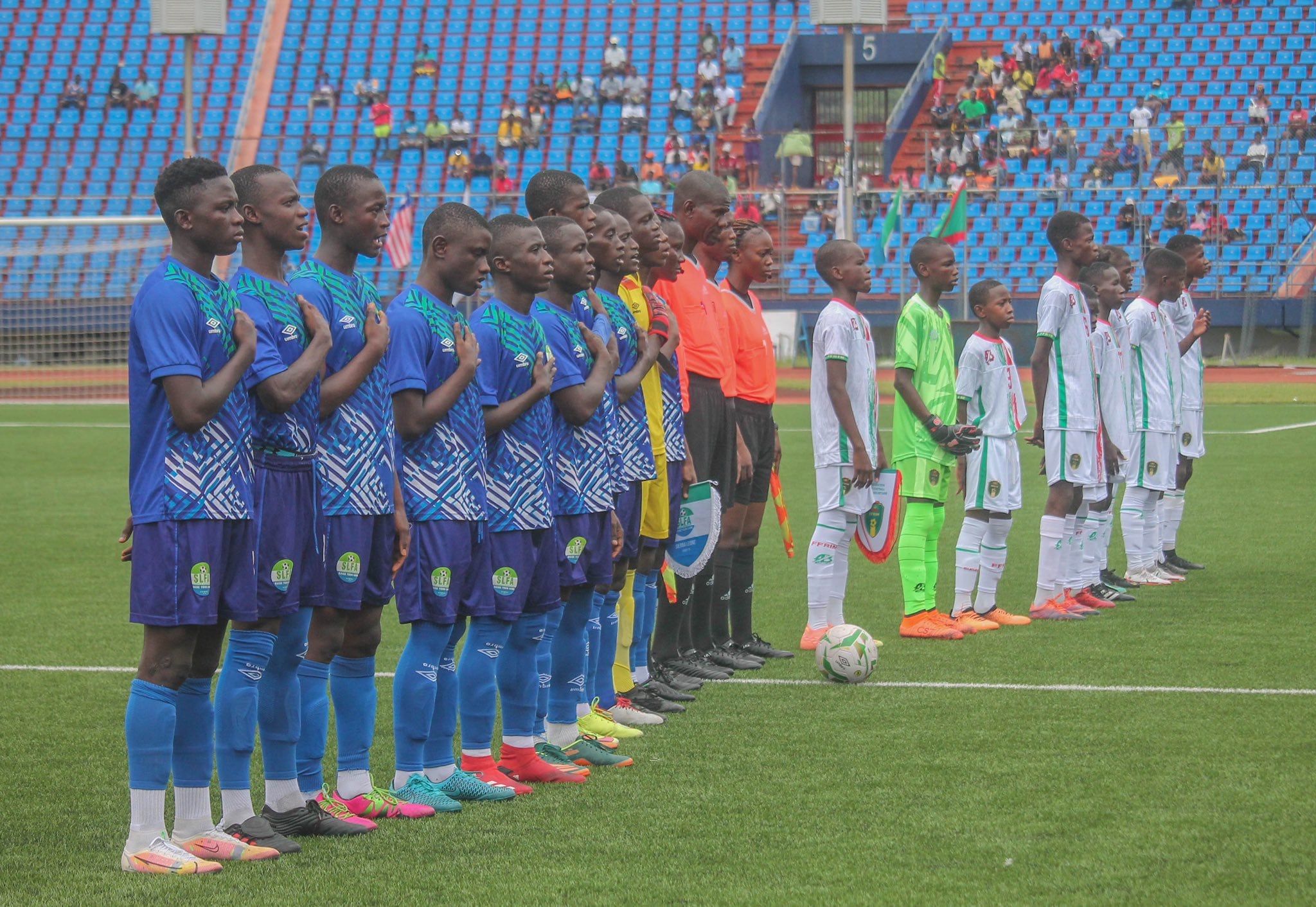 Imagen del encuentro sub-15 entre Mauritania y Sierra Leona.