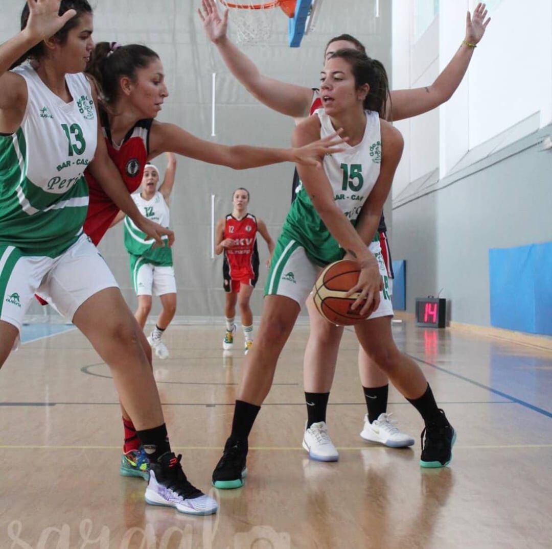 Maite Ávila durante un partido esta última temporada