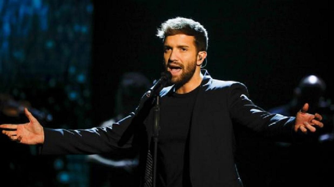 Pablo Alborán, durante su actuación en la gala de los Goya