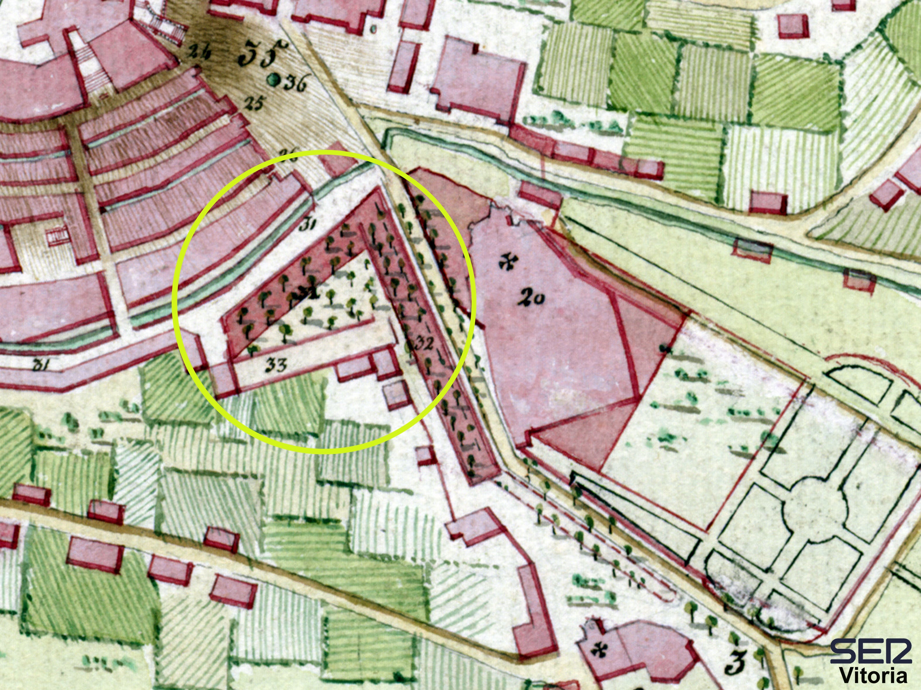 El Espolón y el Juego de Palma (33 en el plano)