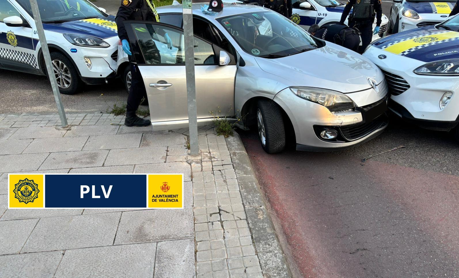 Vehículo inmovilizado en València por la Policía Local