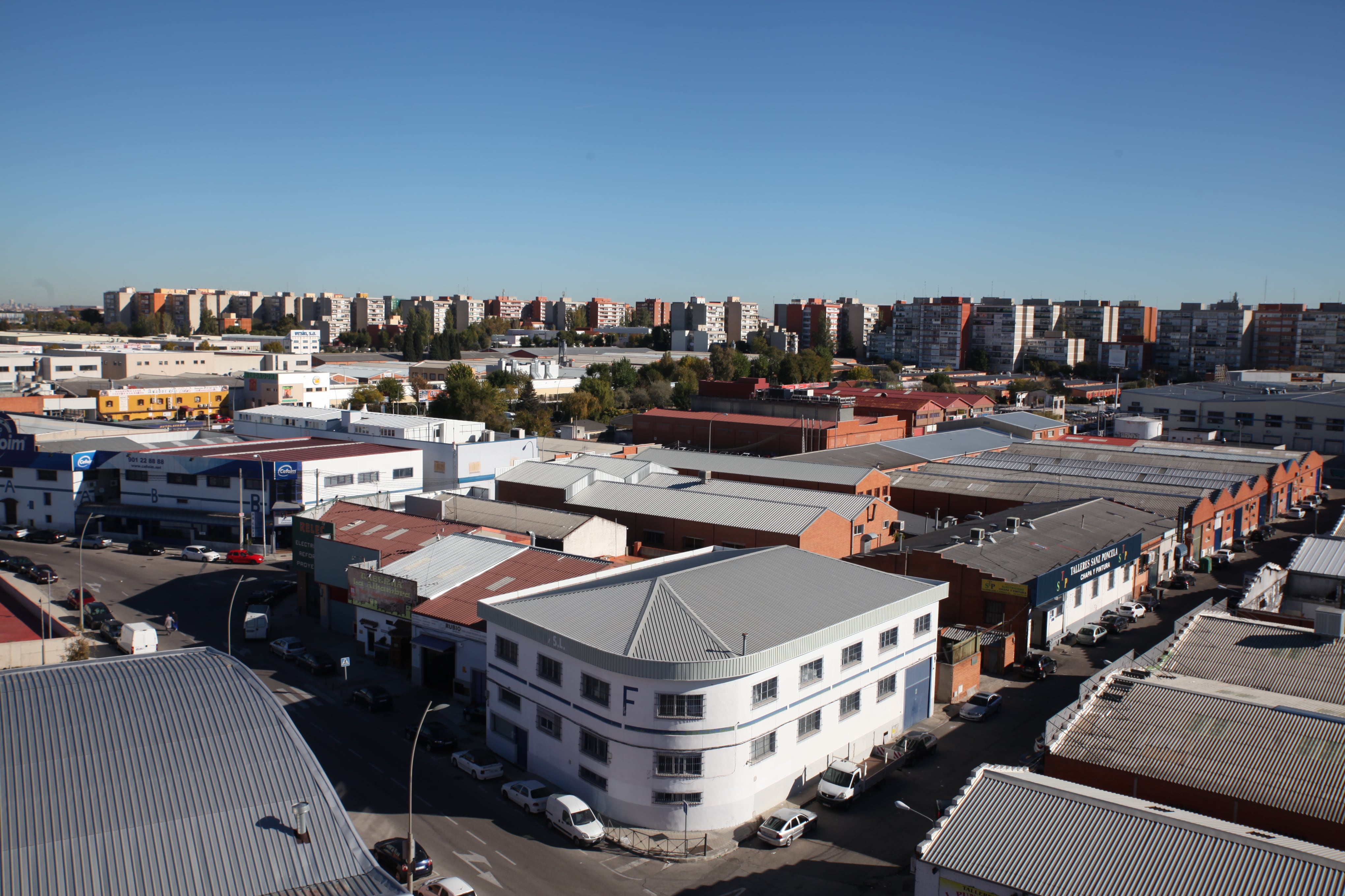 Uno de los polígonos industriales de Fuenlabrada