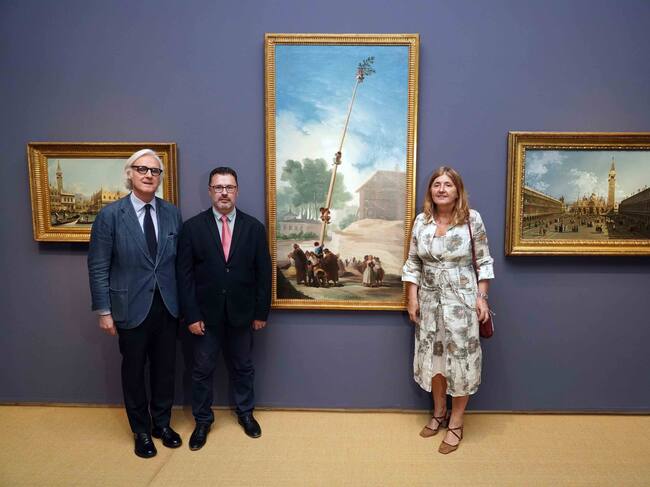 Un momento de la presentación de la muestra este martes