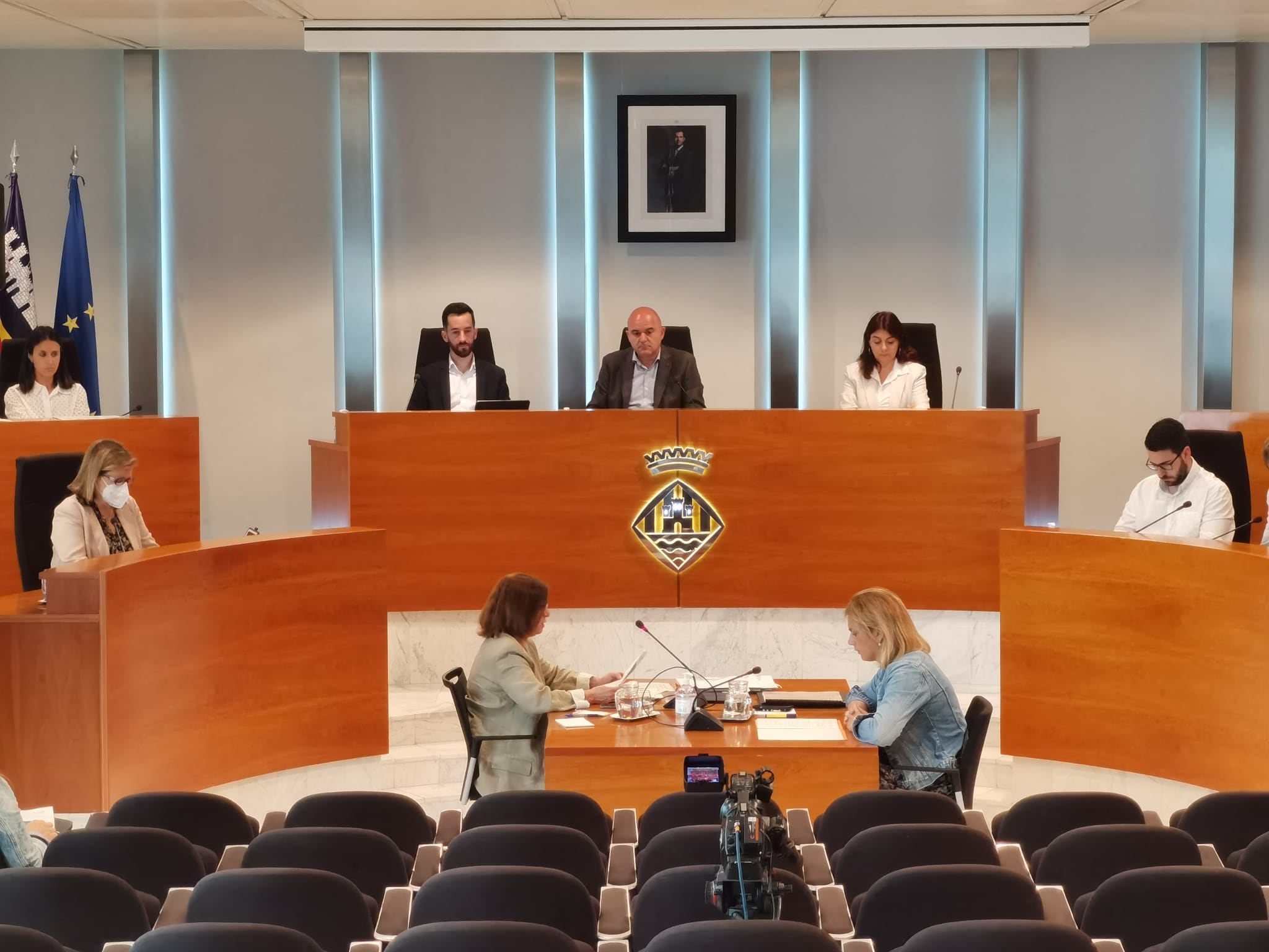 Imagen del pleno del Consell de Ibiza