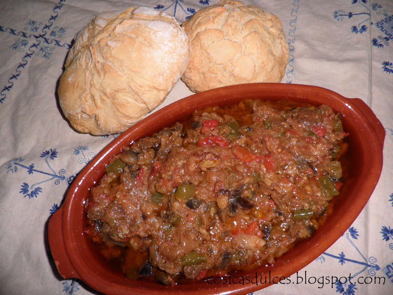 Pisto de verduras con la cocinera aguileña María Pérez.