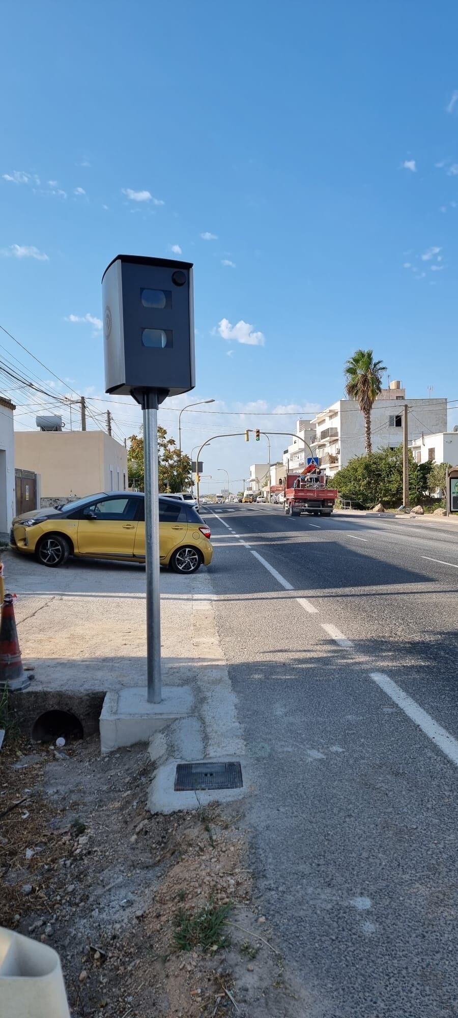 Imagen de uno de los radares facilitada por el Ayuntamiento de Santa Eulària