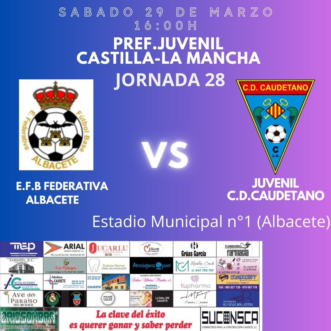 Cartel del partido del juvenil