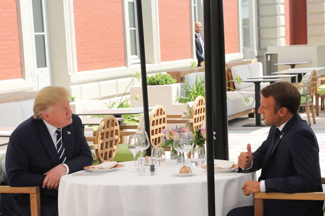 Trump y Macron se reúnen en la antesala del G7 celebrado en Biarritz